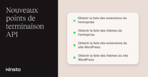 Gérer les plugins et les thèmes WordPress avec l’API Kinsta