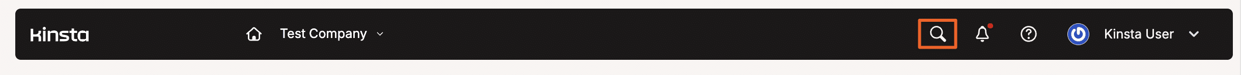 MyKinstaの全体検索機能
