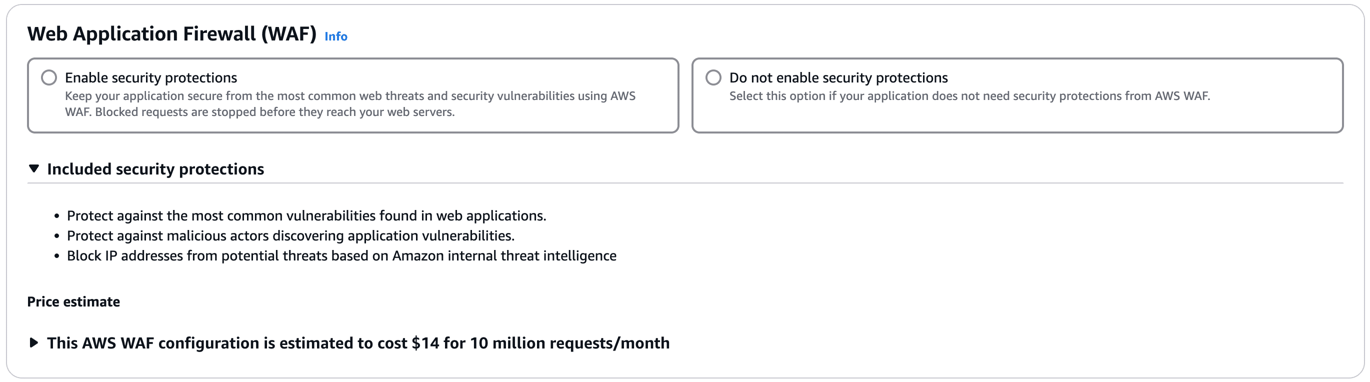 CloudFront Web Application Firewall. 