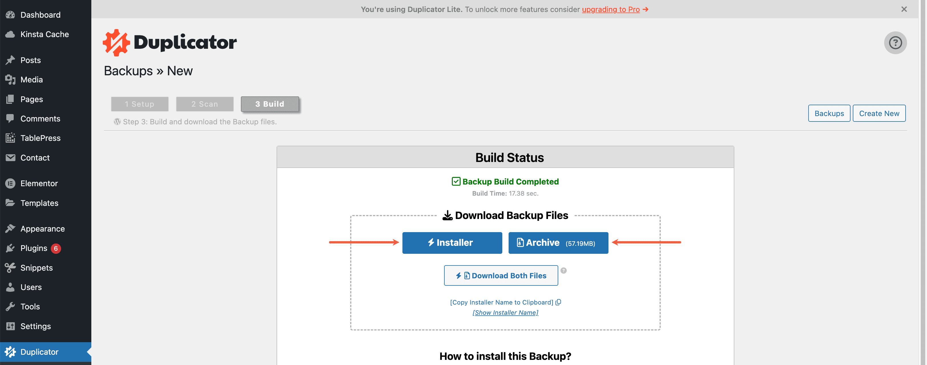 Download archive and installer files