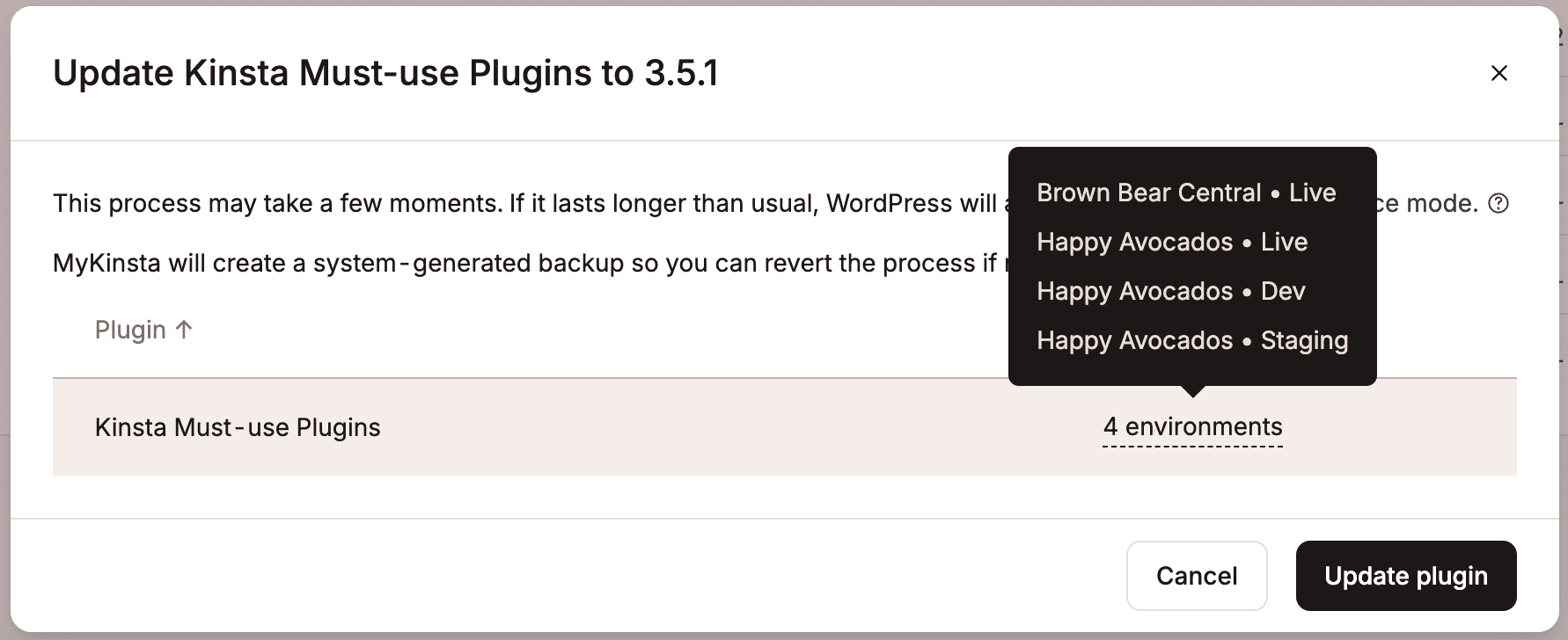 Confirm the plugin update. 