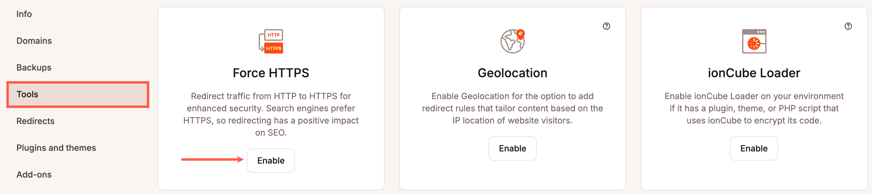 Enable Force HTTPS in MyKinsta.