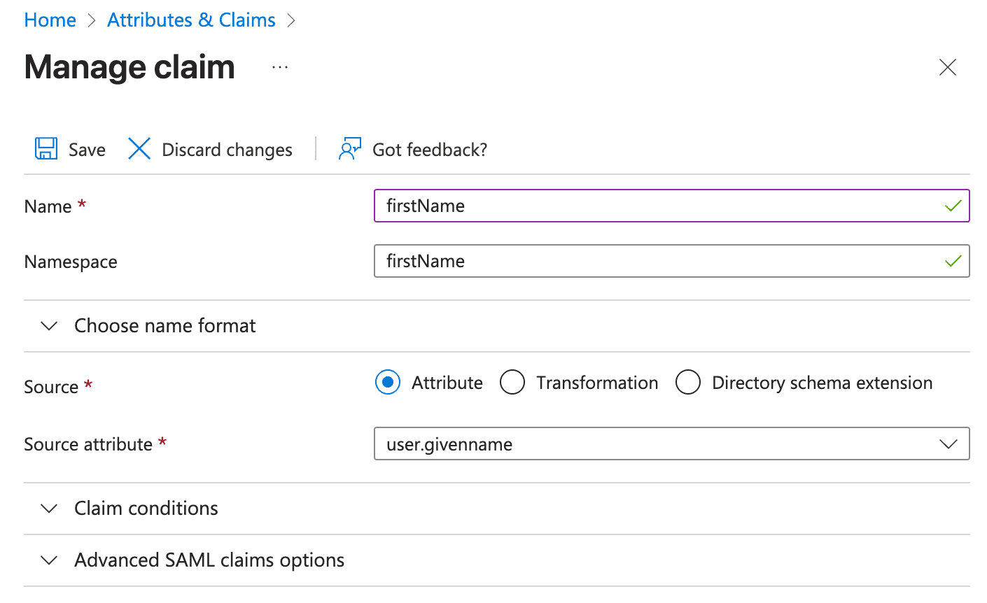 Aktualisiere den Anspruch 