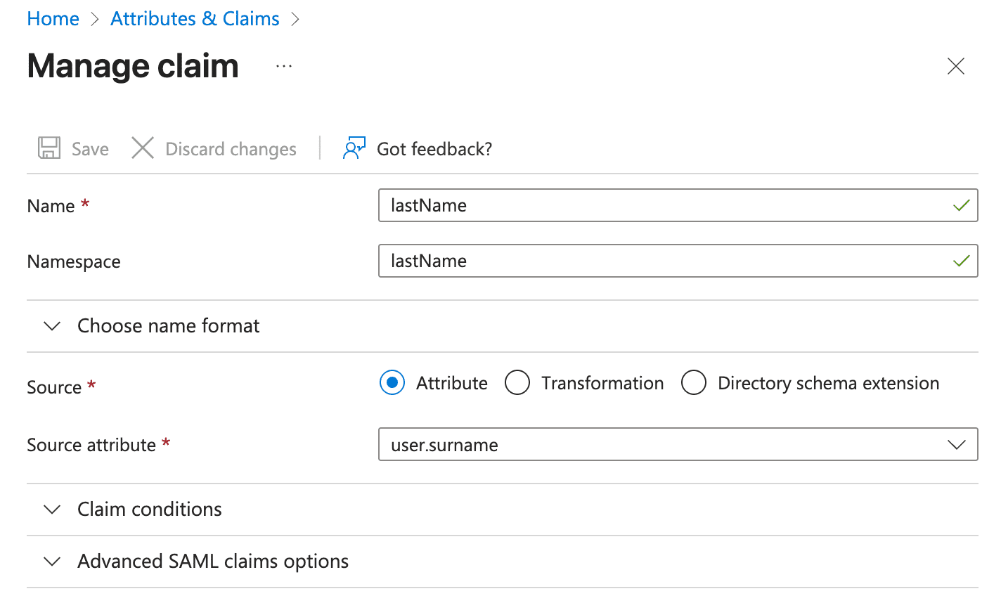 Aktualisiere den Anspruch 