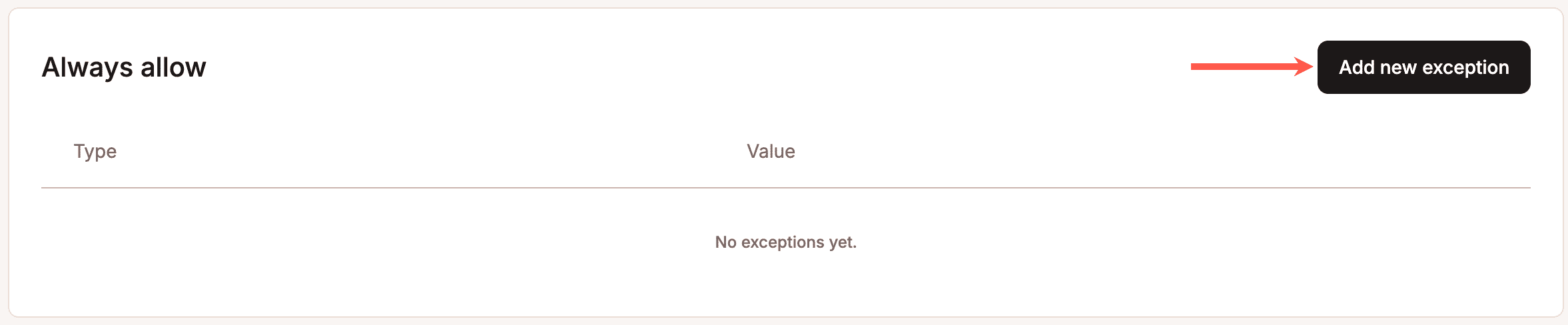 Add an exception to bot protection.