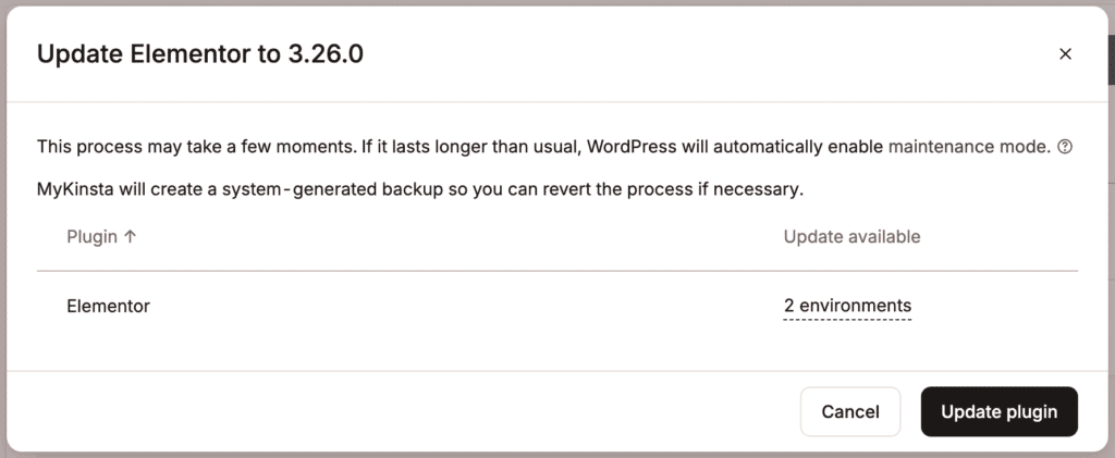 Bevestig dat je de plugin wilt bijwerken.