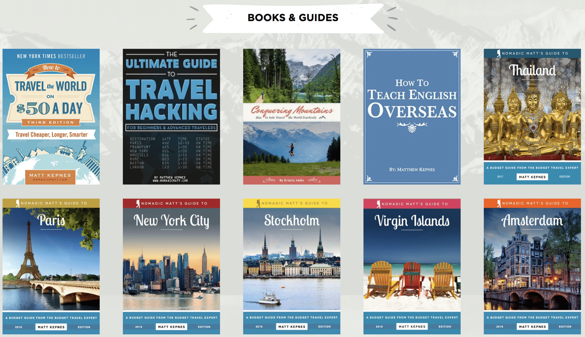 Nomadic Matt hat die Erstellung digitaler Produkte zu einer Wissenschaft gemacht.