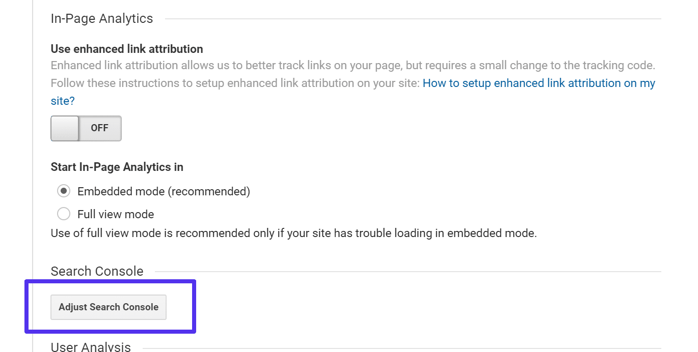 Die Verbindung zur Google Search Console wiederherstellen