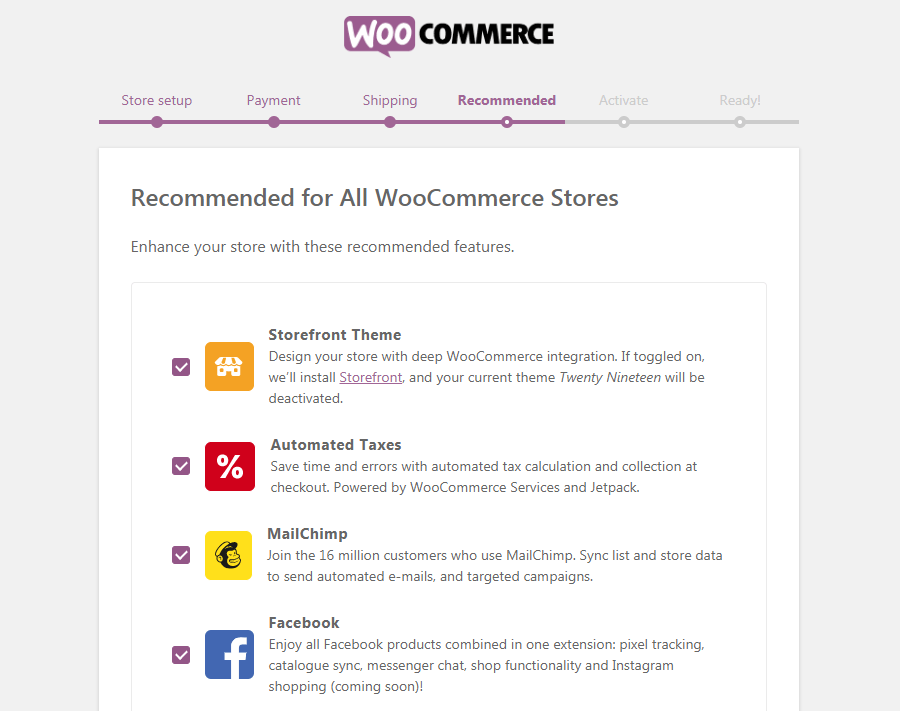 Die WooCommerce Add On Seite