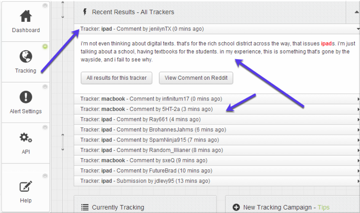 Verfolge Reddit-Diskussionen, die für deine Webseite relevant sind.