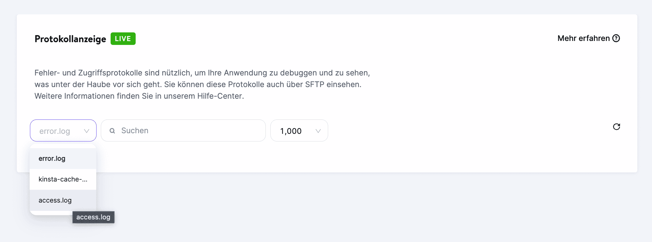 Wähle die Schaltfläche 