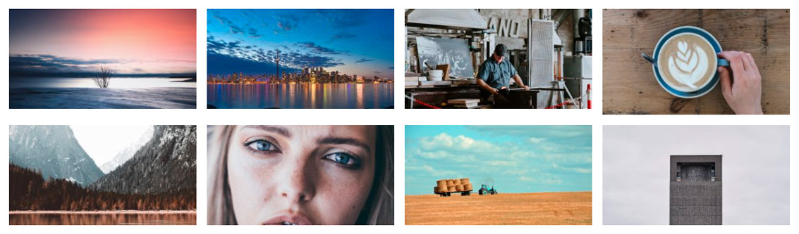 Eksempel på shortcode til galleriet