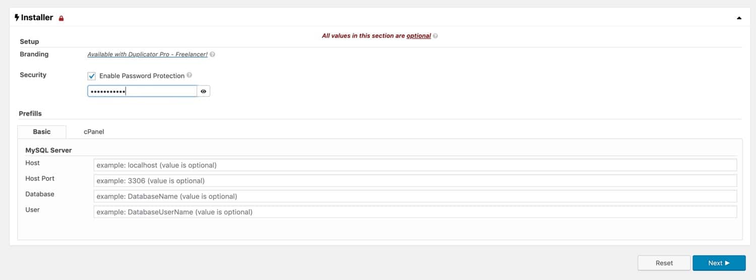 Password beskyttelse