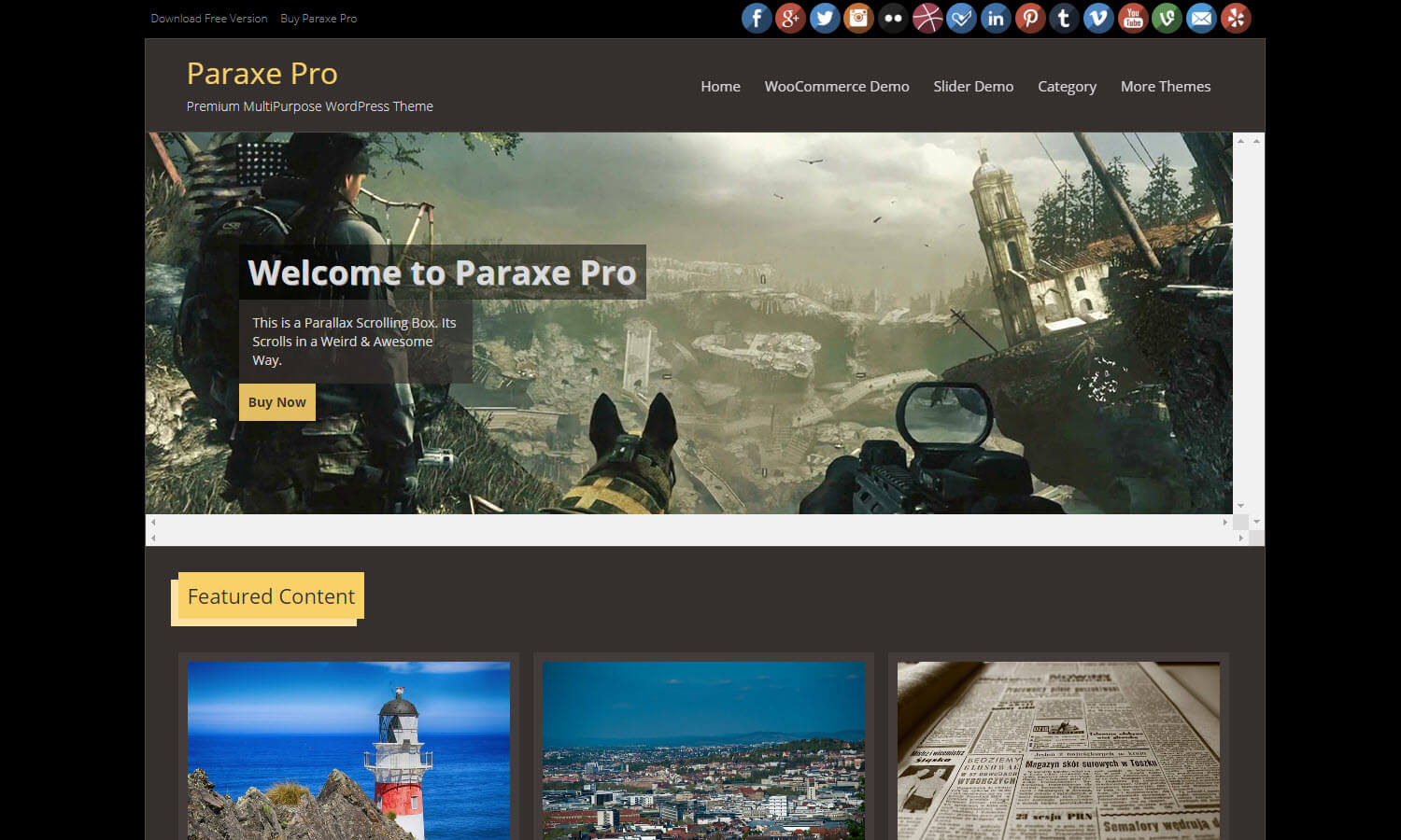 Paraxe captura de pantalla