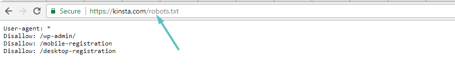 Ejemplo de un archivo robots.txt