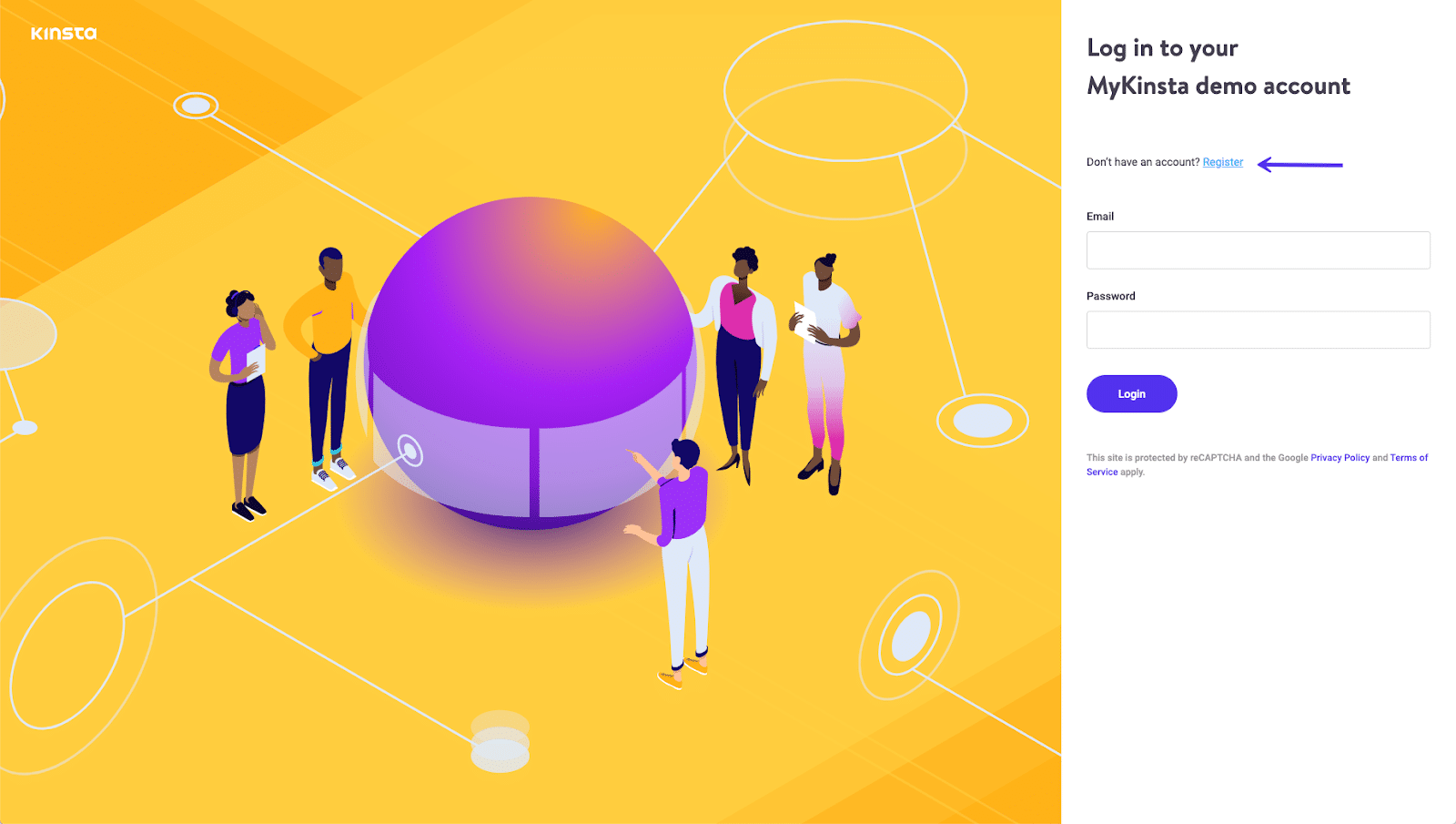  Página de demostración de MyKinsta