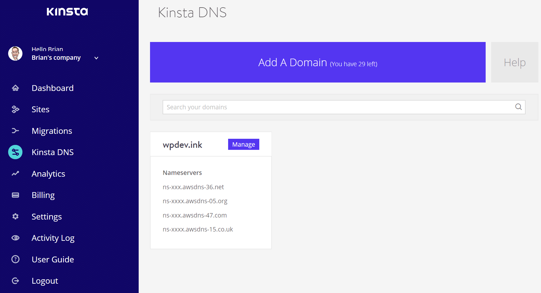 Kinsta DNS - Amazon Route 53