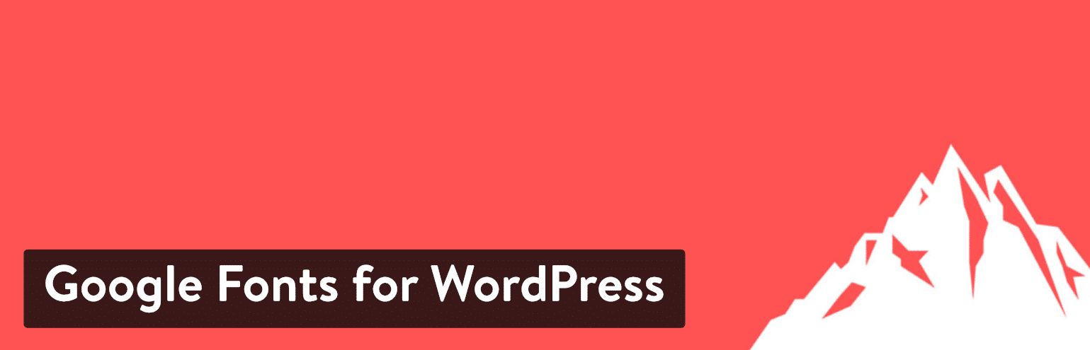 Extension Google Fonts for WordPress