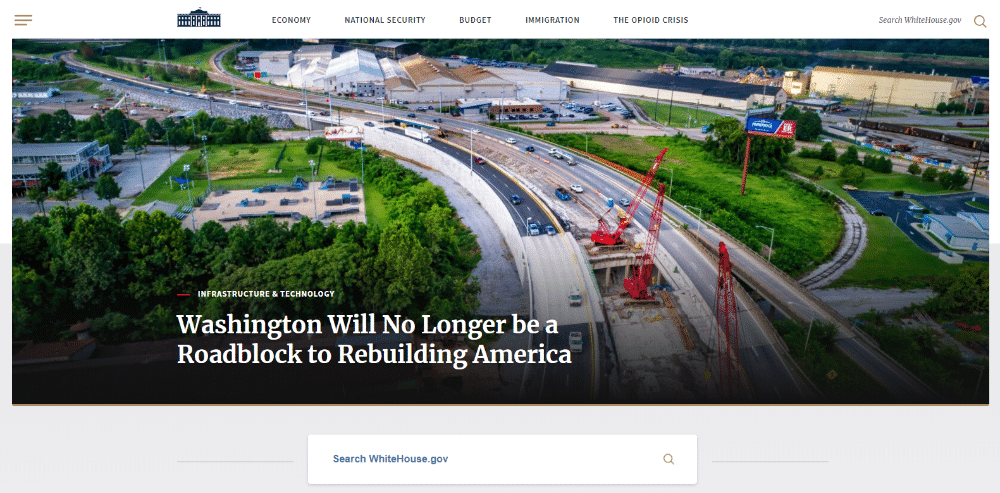 Whitehouse.gov est propulsé par WordPress