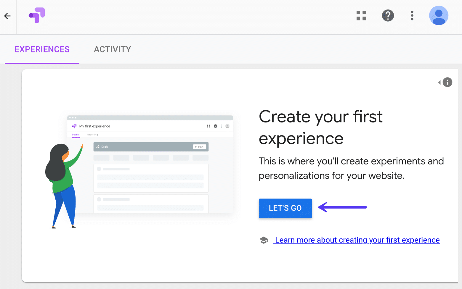Créer une expérience A/B test dans Google Optimize