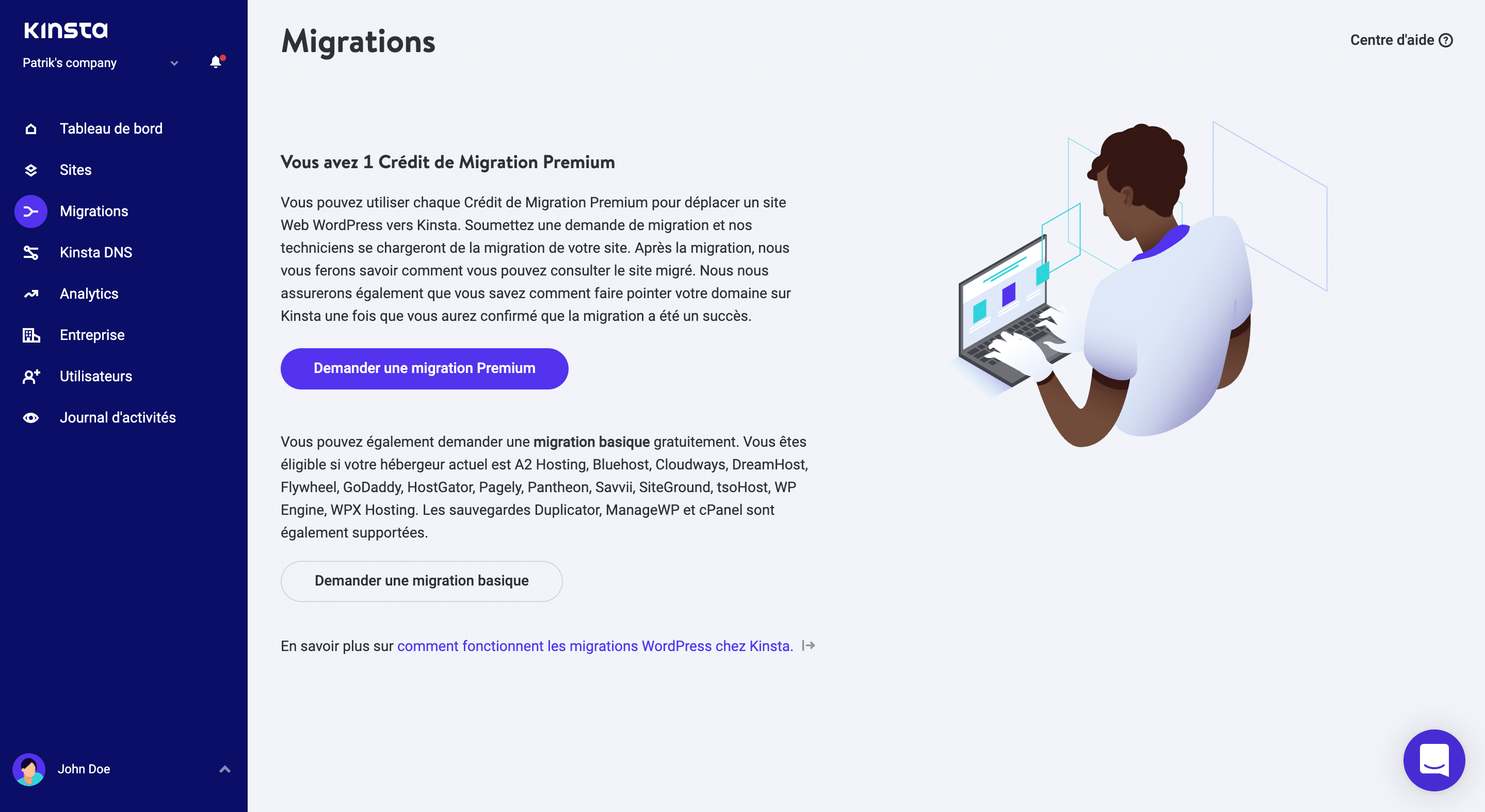 Migration WordPress