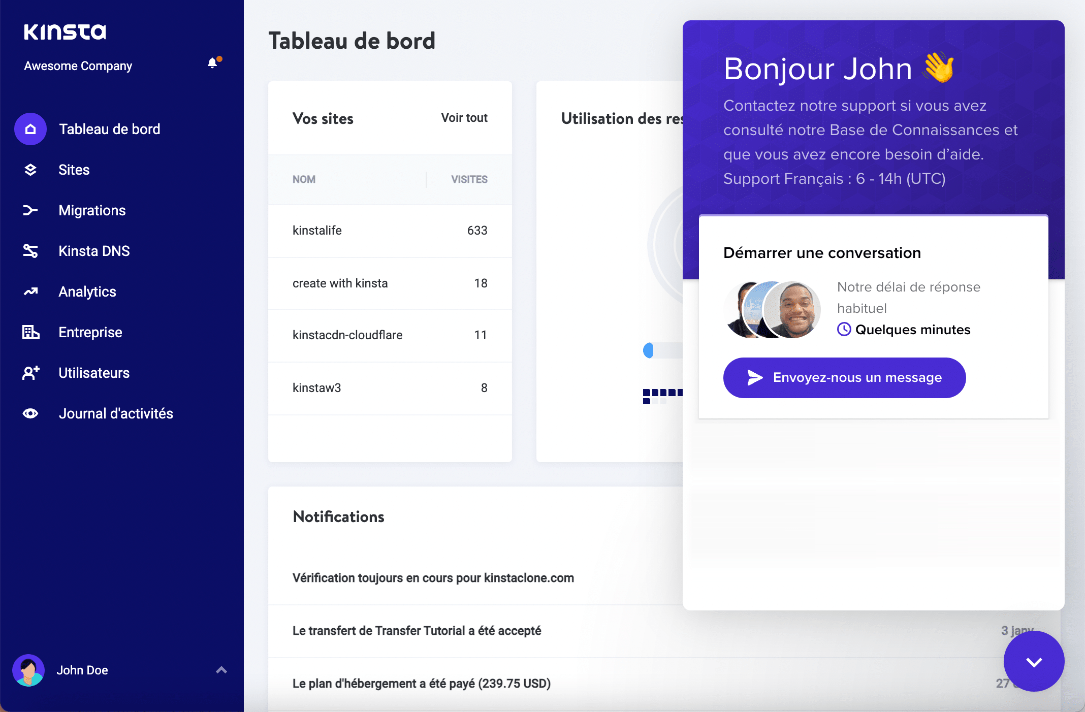 Prise en charge des hébergeurs WordPress