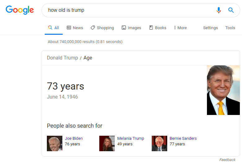 Exemple de mauvais mot-clé