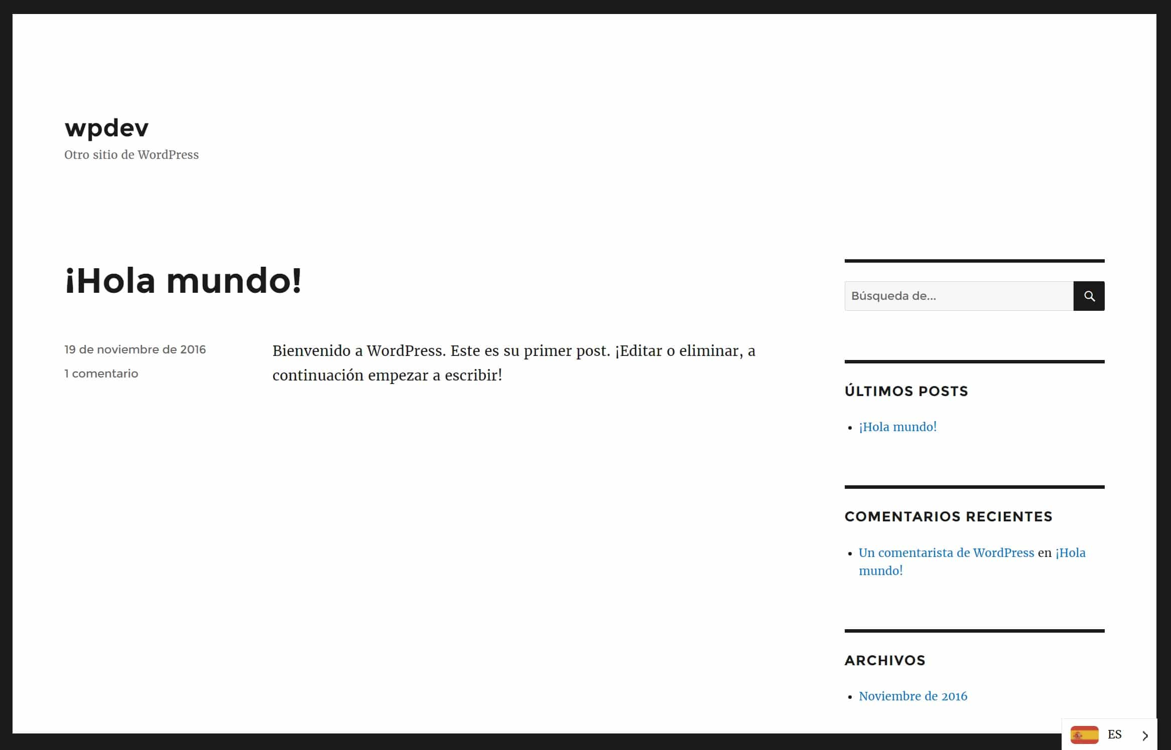 Versione spagnola con Weglot