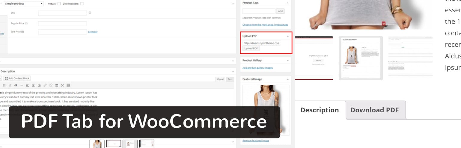 Plugin PDF Tab for WooCommerce