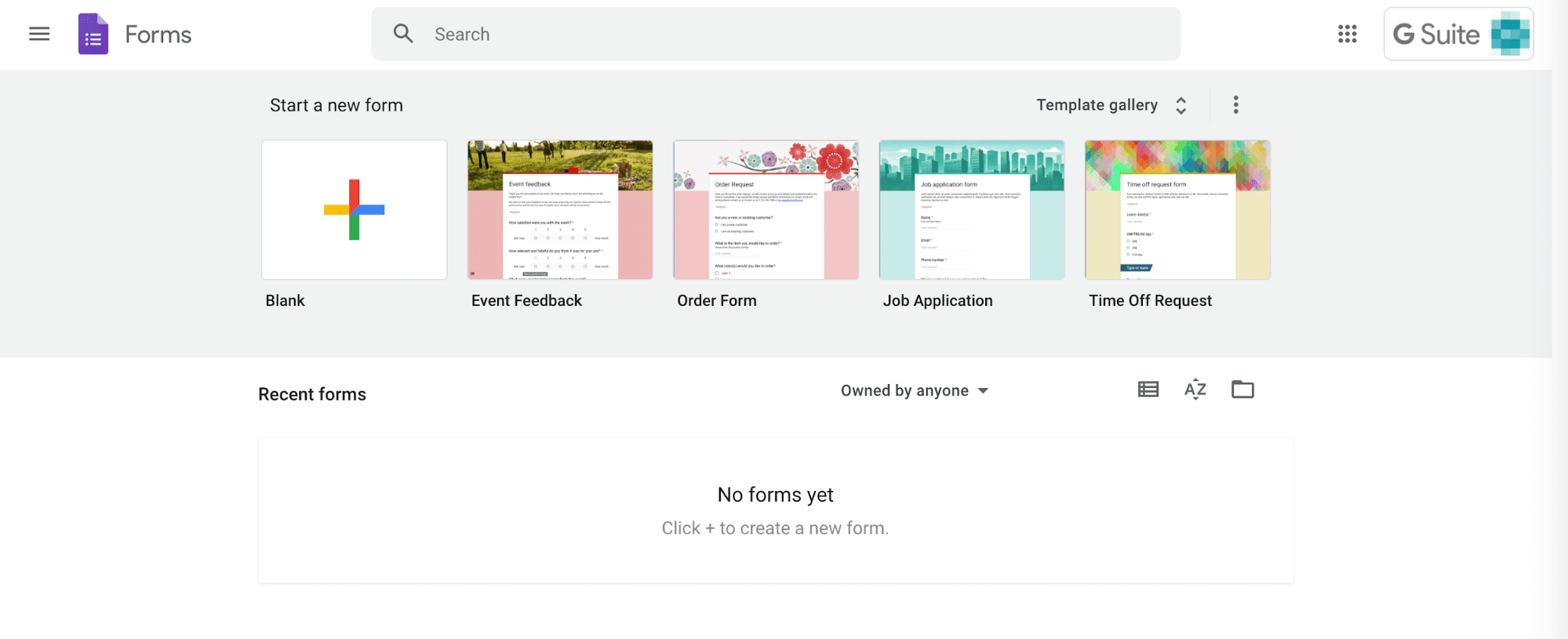 UI di Google Form