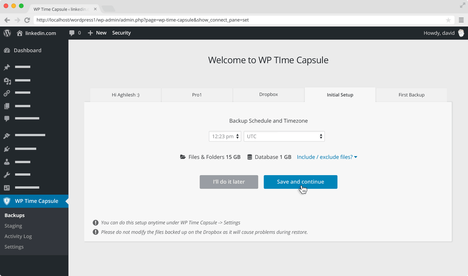 WordPressバックアップ