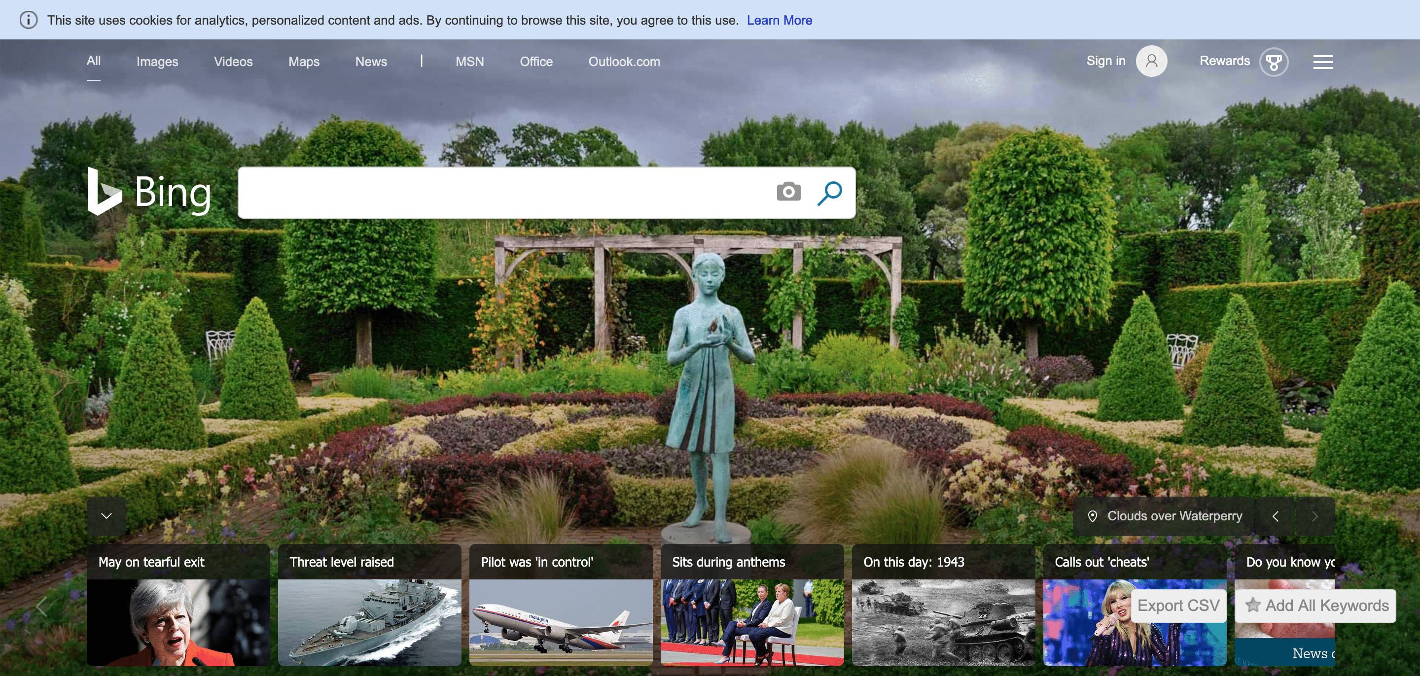 検索エンジンBing