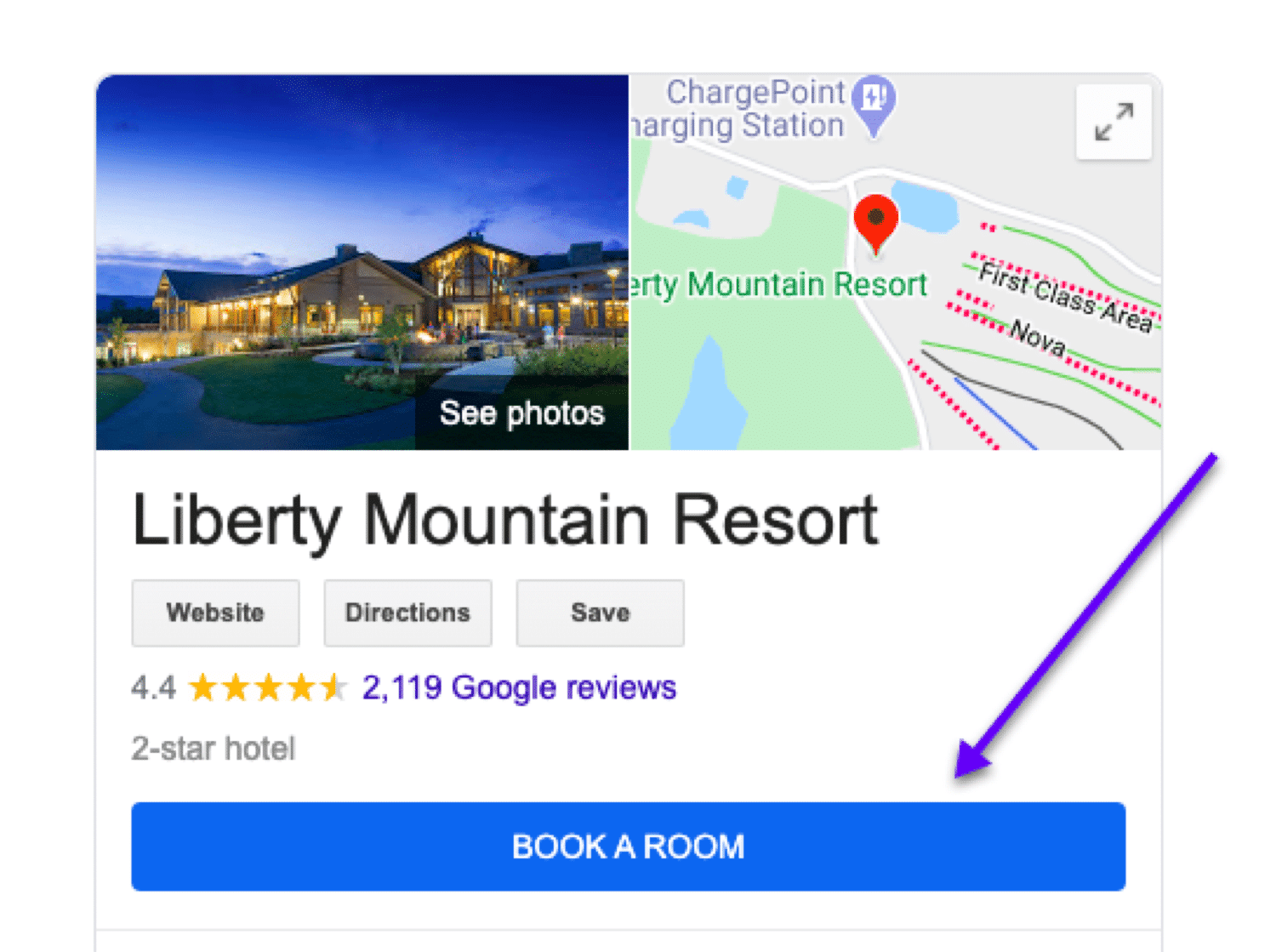 （ホテルの場合）Googleマイビジネスから部屋を予約できるボタンを追加