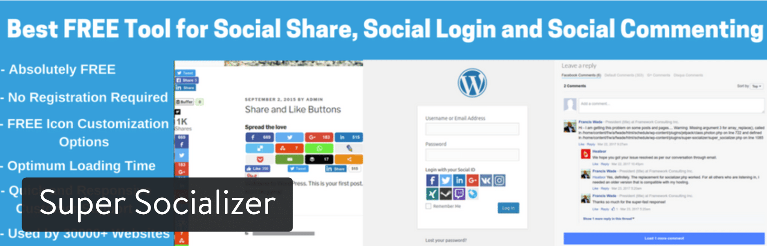 Super Socializer WordPress-plug-in