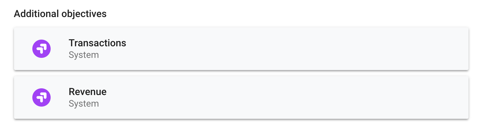 Google Optimize-doelstellingen – eCommerce