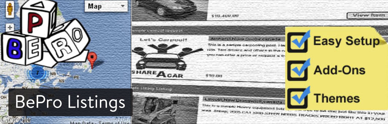BePro Listings WordPress plugin