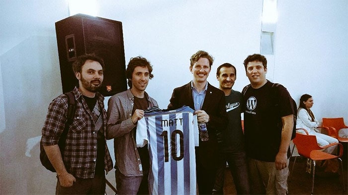 WPArgentina's team with Matt Mullenweg