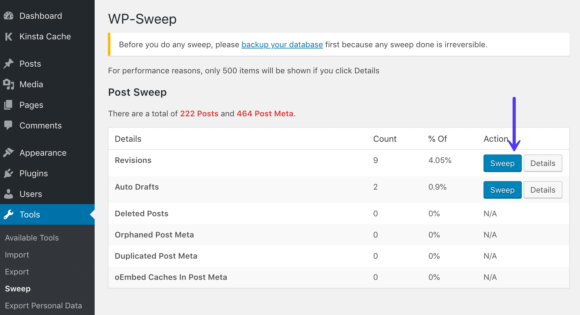 Eliminar revisiones de WordPress
