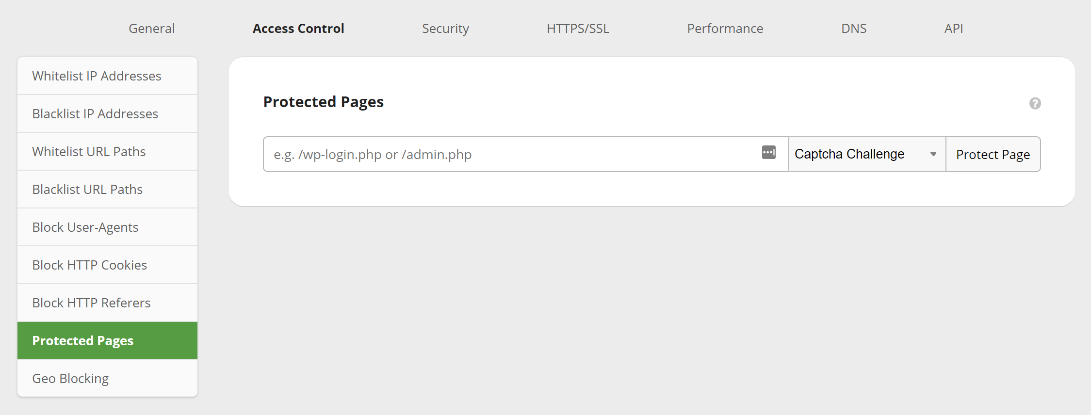 Sucuri access control