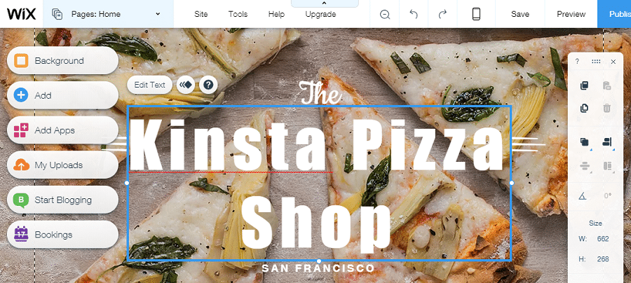 Editing your Wix template