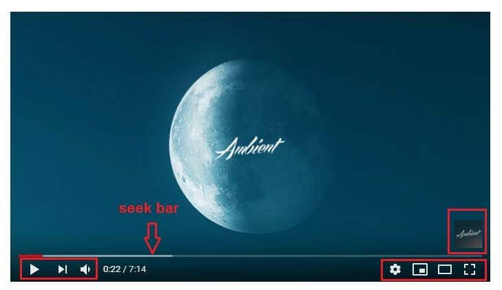 Events on a YouTube video