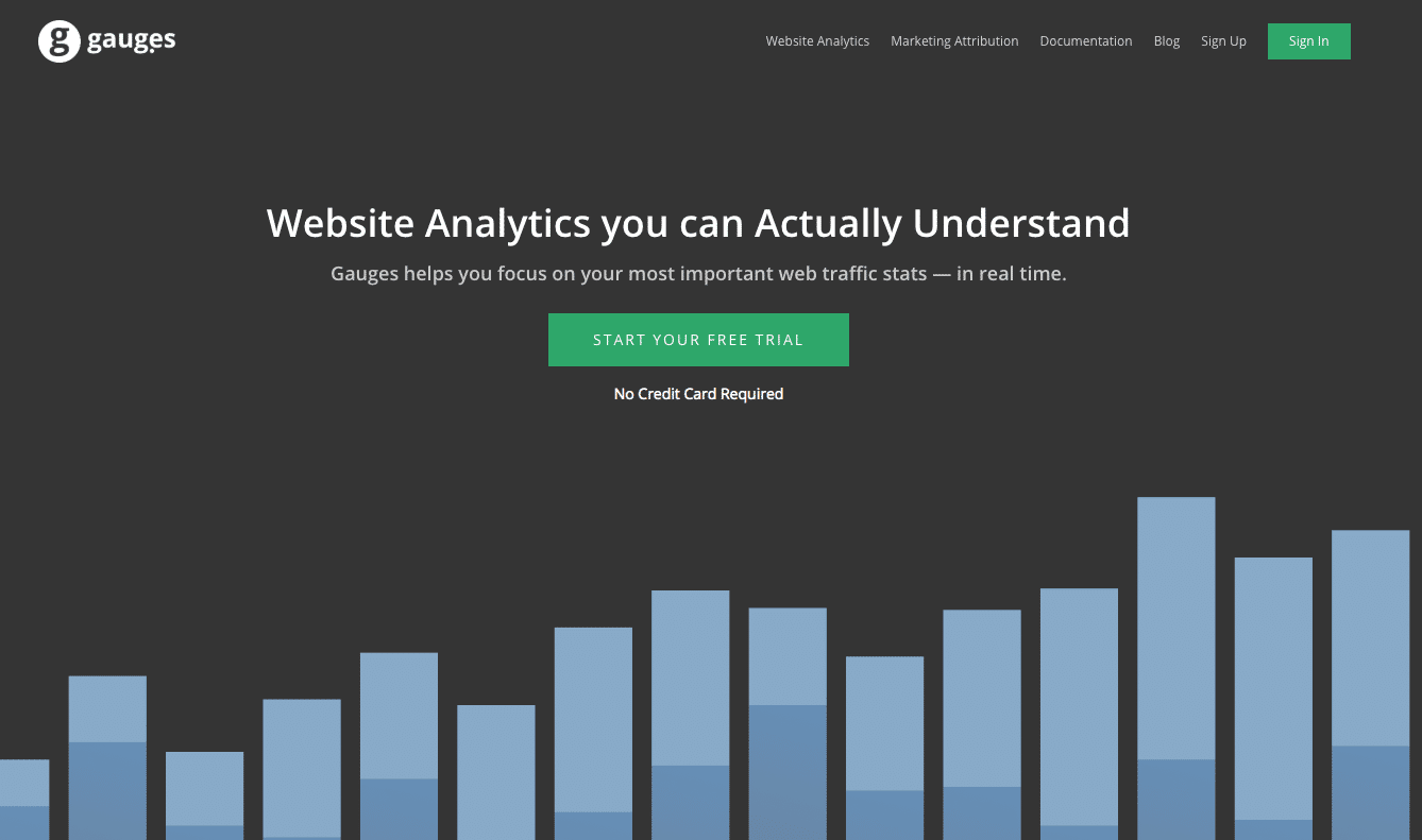 Google Analytics alternatives: gauges