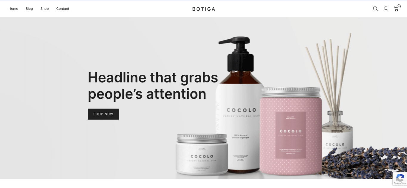 Botiga free woocommerce wordpress theme
