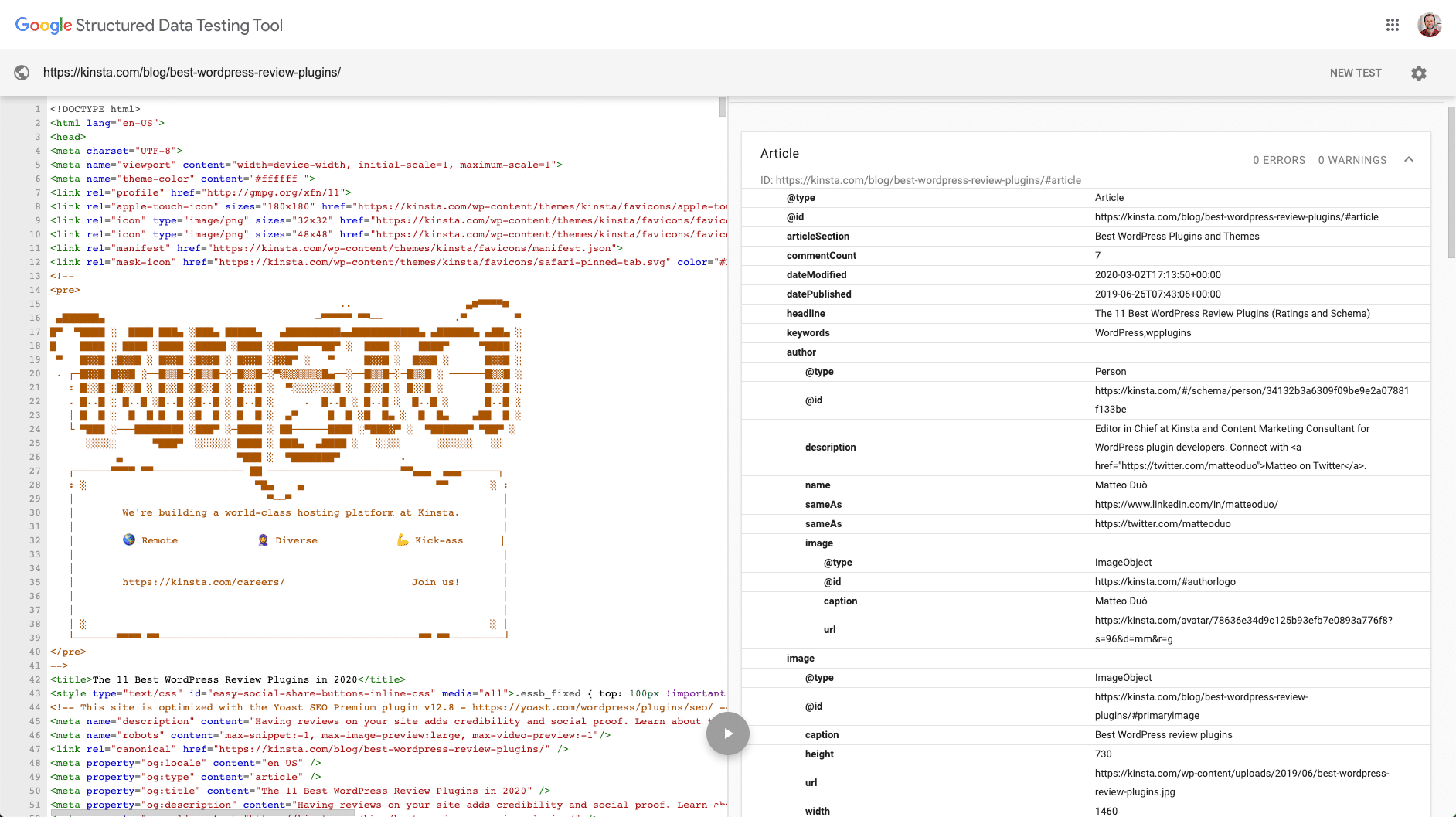 Google structured data schema