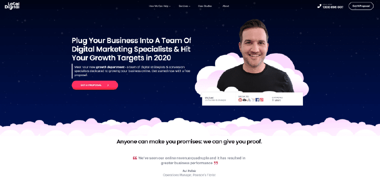 Local Digital's website homepage