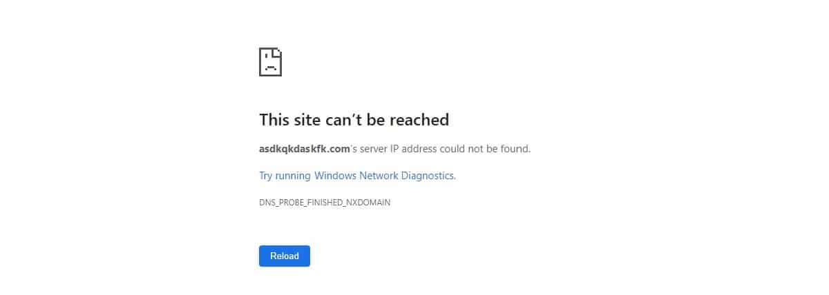 non existant site example