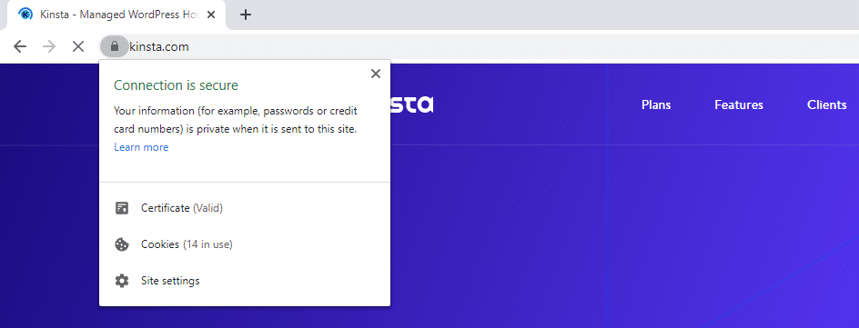Warnungen zu Chrome ohne Mixed Content