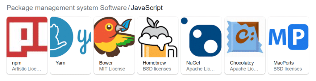 Gestione dei pacchetti JavaScript