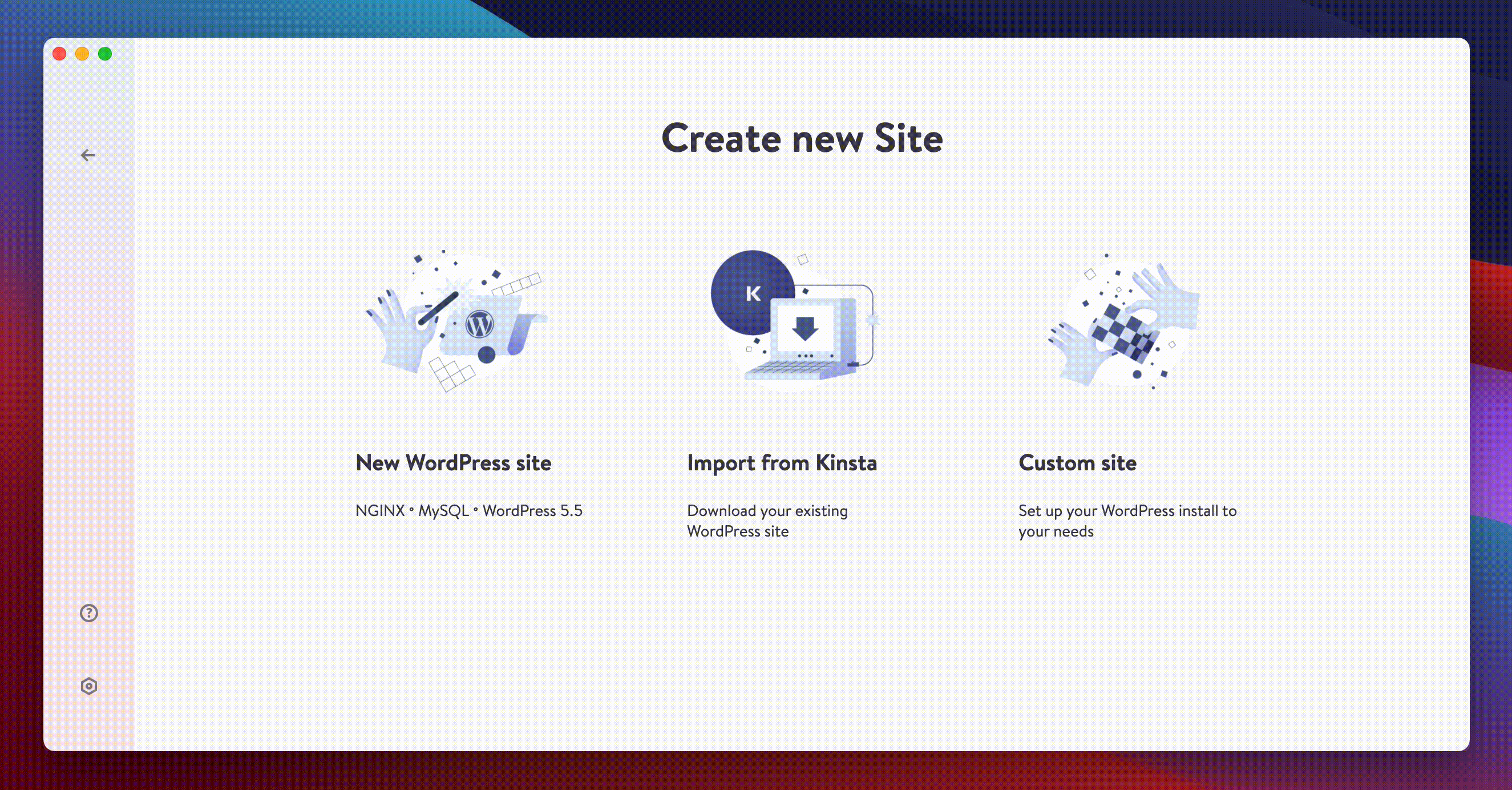 Import site to DevKinsta from Kinsta