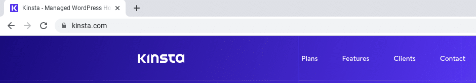 Kinsta.com uses an encrypted HTTPS connection.
